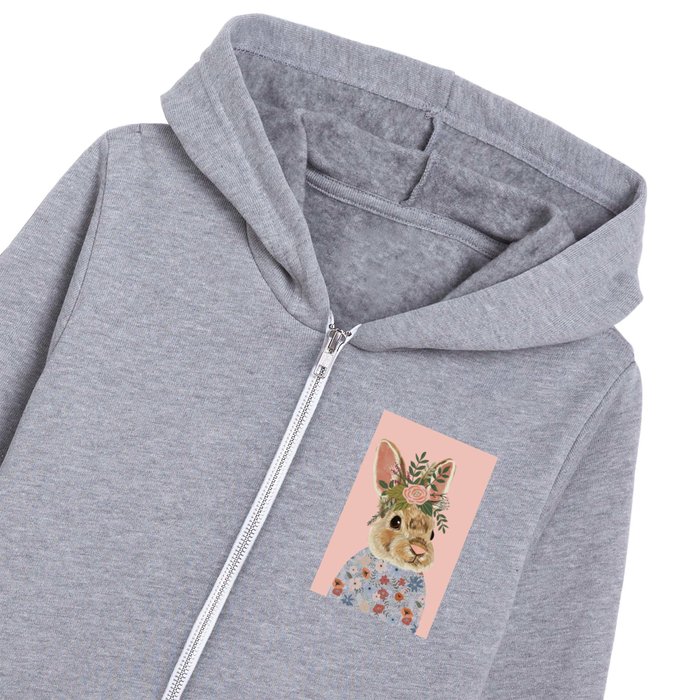 Easter Bunny Kids Zip Hoodie