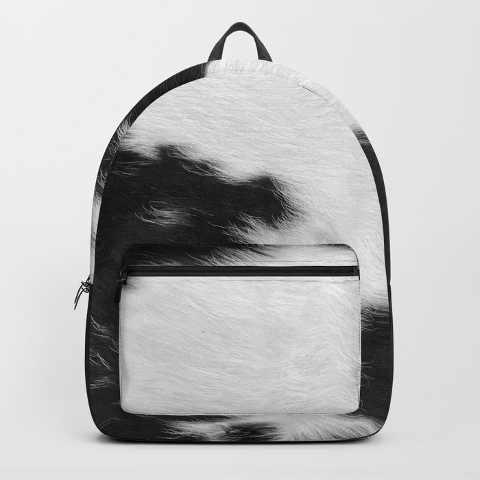 Black and White Cowhide Hygge  Backpack