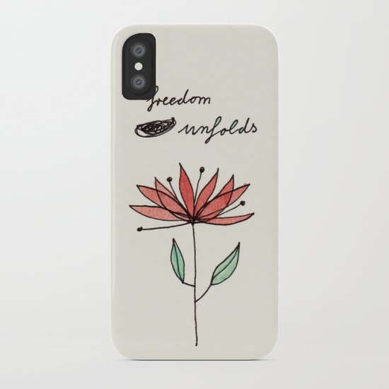 freedom unfolds iPhone Case