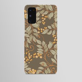 Seamless pattern, background with decorative flowers in art nouveau style, vintage, old, retro style. Android Case
