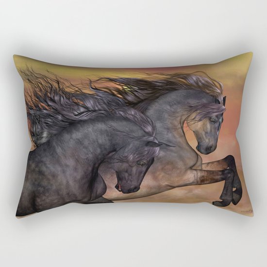 HORSES - On sugar mountain Rectangular Pillow