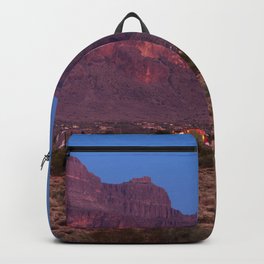 Desert Cactus, Grand Canyon, Arizona, Full Moon Backpack