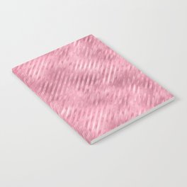 Luxury Pink Metallic Stripes Pattern Notebook