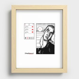 stop/snooze Recessed Framed Print
