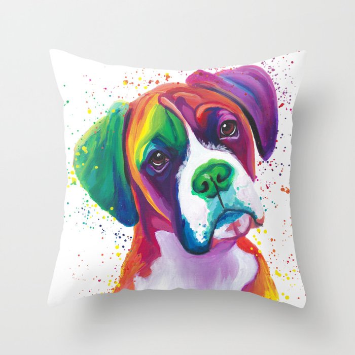 Boxer dog hot sale pillow
