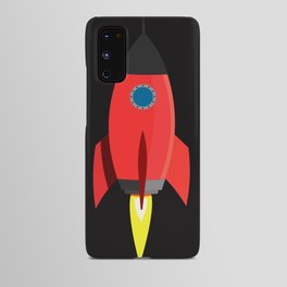 Red Space Rocket  Android Case