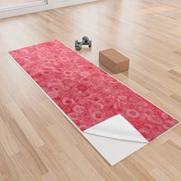 RED MASHED UP. Yoga Towel
