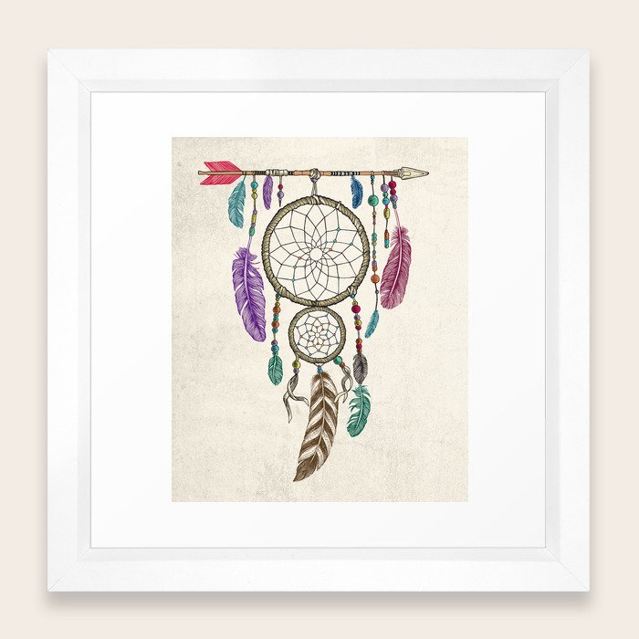 Big Dream Catcher Framed Art Print By Thirstyfly Society6