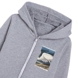 Great White Heron from Birds of America (1827) by John James Audubon  Kids Zip Hoodie