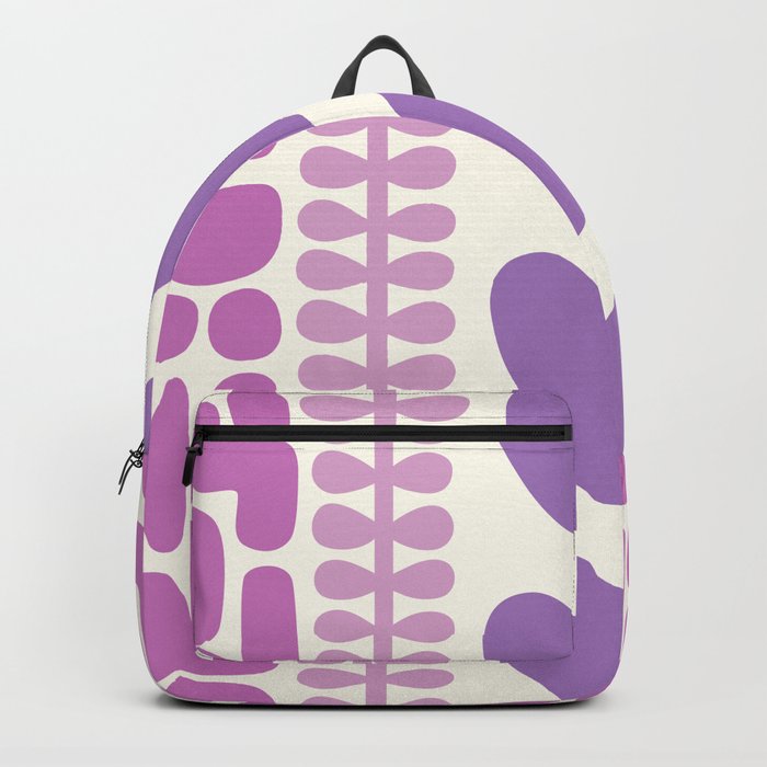 Abstract vintage heart fern pattern 6 Backpack