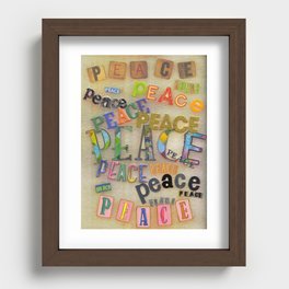 Peace Recessed Framed Print