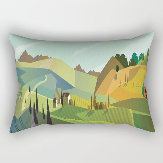 Autumn Landscape Rectangular Pillow