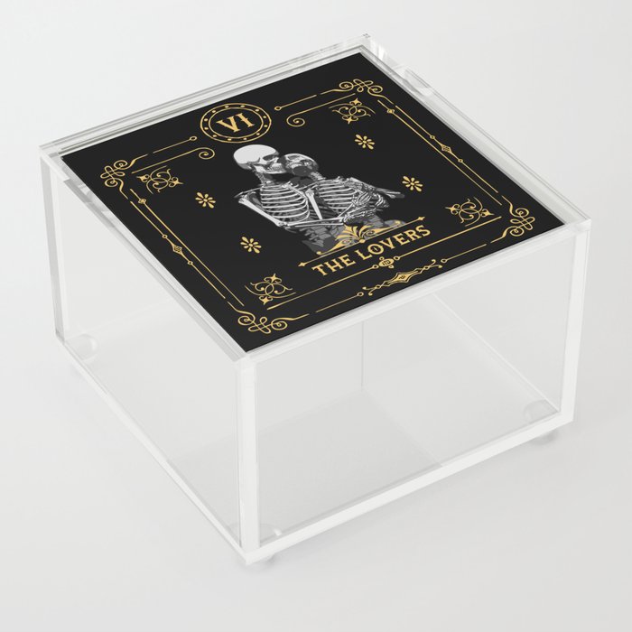 The Lovers VI Tarot Card Acrylic Box