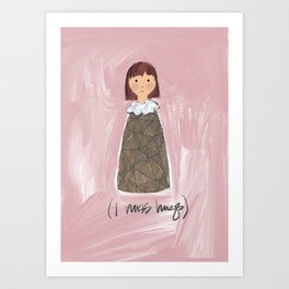 (i miss hugs) Art Print | Hugs, Linedrawing, Illustration, Drawing, Digitalmixedmedia, Digital 