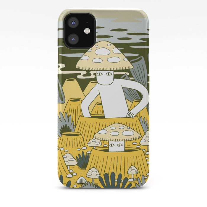 Mushrooms in Yellow iPhone 11 case Mushrooms in Yellow iPhone 11 case