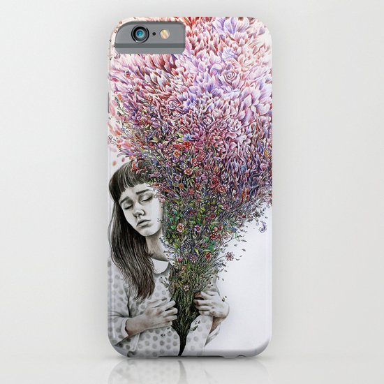 I tried to draw my soul but all I could think of was flowers iPhone & iPod Case