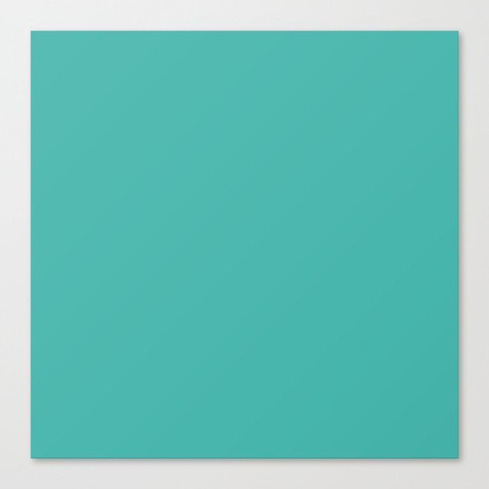 Turquoise Simple Modern Collection Canvas Print