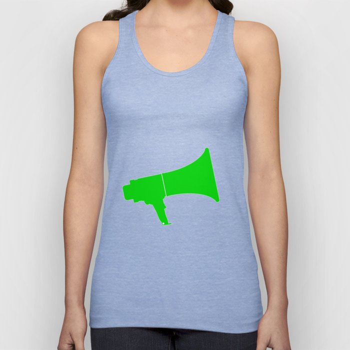Green Isolated Megaphone Tank Top