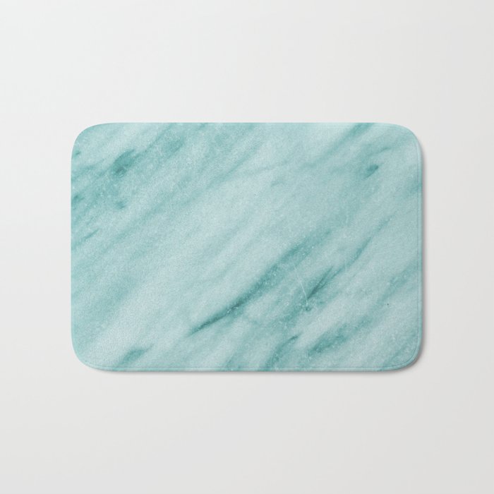Teal Luxe Marble Bath Mat