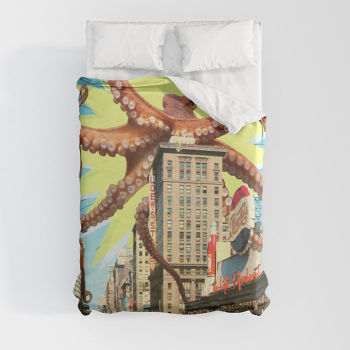 Attack of the Octopus Duvet Cover