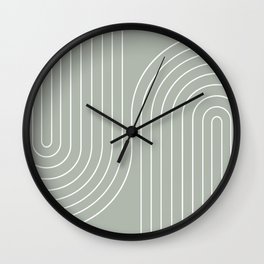 Minimal Line Curvature LXXXIX Wall Clock
