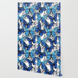 Blue Butterfly Wallpaper For Any Decor Style Society6