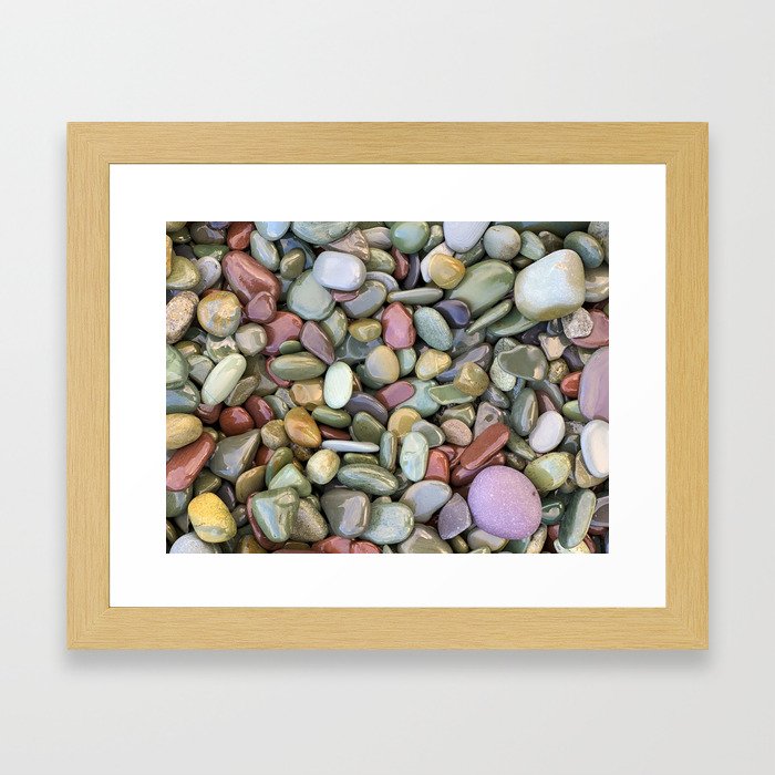 Stones, no sticks Framed Art Print