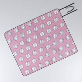 Pink Volleyball Picnic Blanket