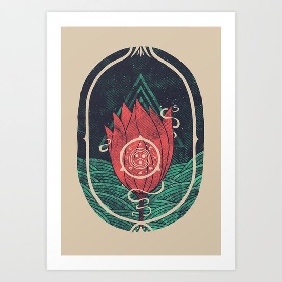 Pulsatilla Patens Art Print