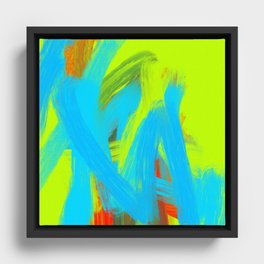Abstract Painting 140e.  Framed Canvas