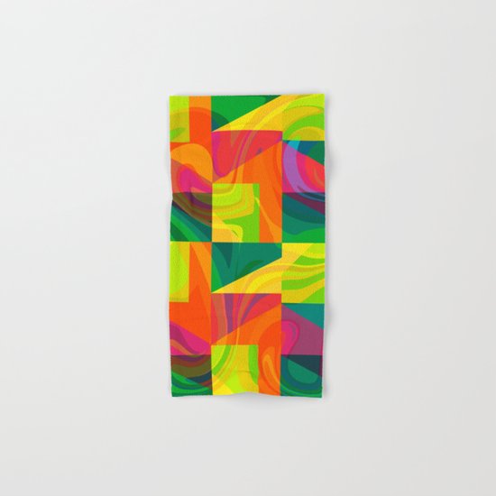 Funky geometric pattern Hand & Bath Towel