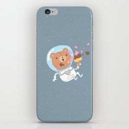 Space Bear iPhone Skin