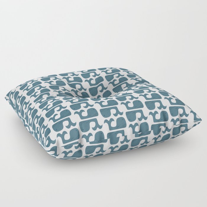 Whale Pattern Floor Pillow