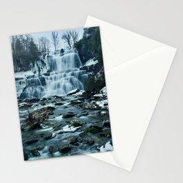 Chittenango Falls in Winter (Profile) Stationery Card