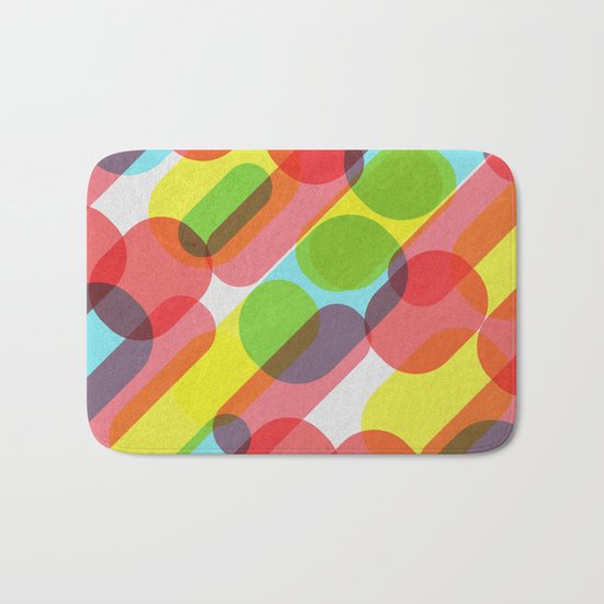 Bubble Burst Pattern Bath Mat