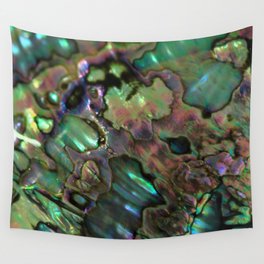 Oil Slick Abalone Mother Of Pearl Wall Tapestry