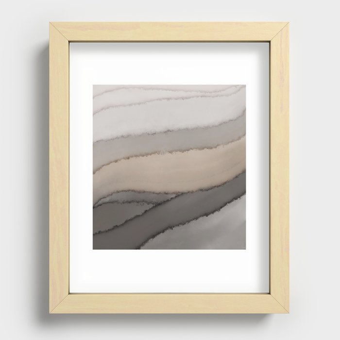 Abstract sand Recessed Framed Print