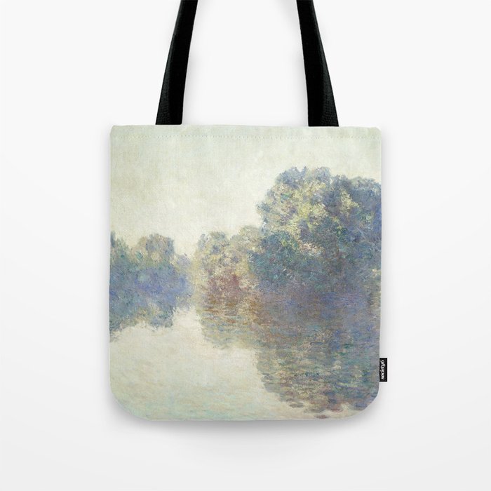 River Landscape Painting Tote Bag