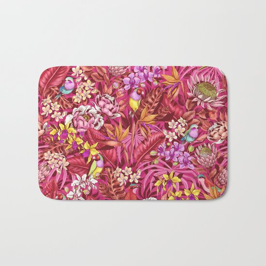 Stand out! (sunset flame) Bath Mat