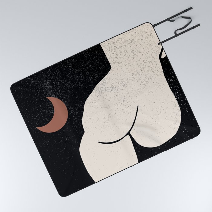 Abstract Female Nude Body Picnic Blanket