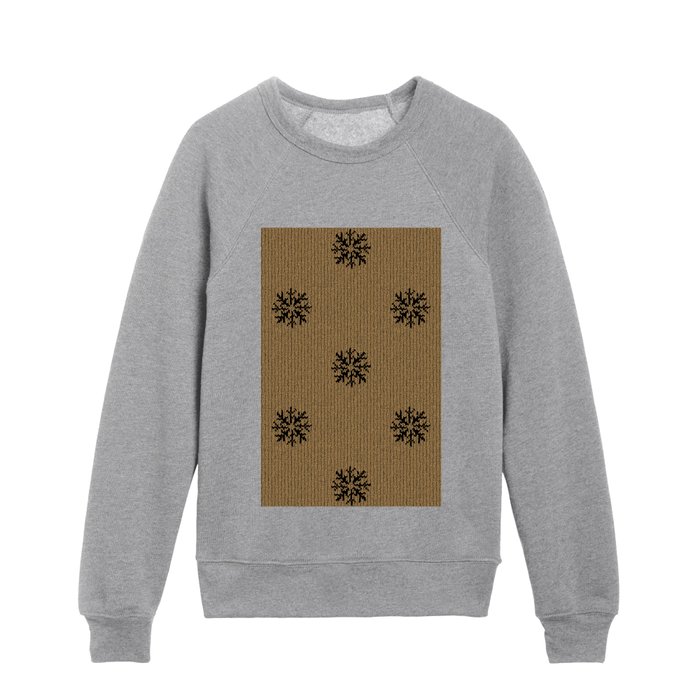 Snowflake Knitted Sweater Gold Collection Kids Crewneck