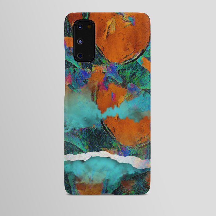 Urban river sunset abstract Android Case