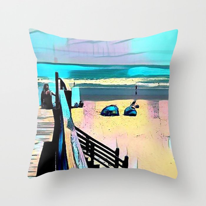 Beach-IT Throw Pillow