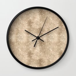 Glamorous Bling Soft Gold Luxury Pattern Wall Clock