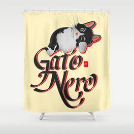 Gato Nero Shower Curtain