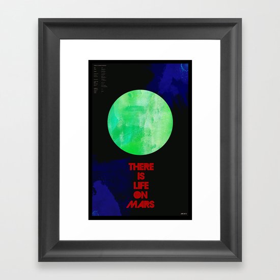 There Is Life On Mars Framed Art Print