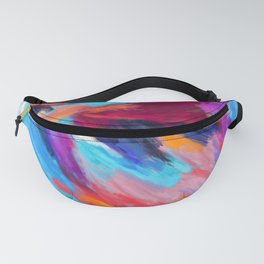 Bright Abstract Brushstrokes Fanny Pack