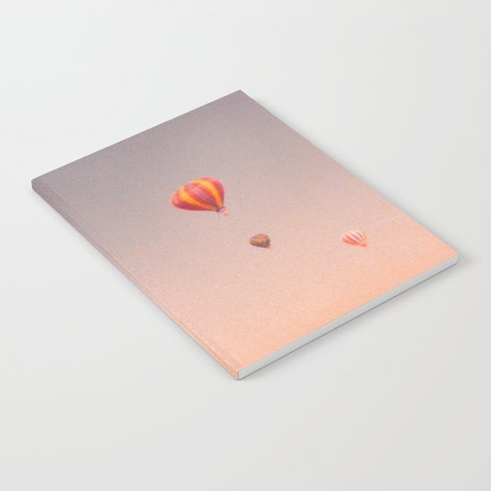 vintage hot air balloons in rio Notebook