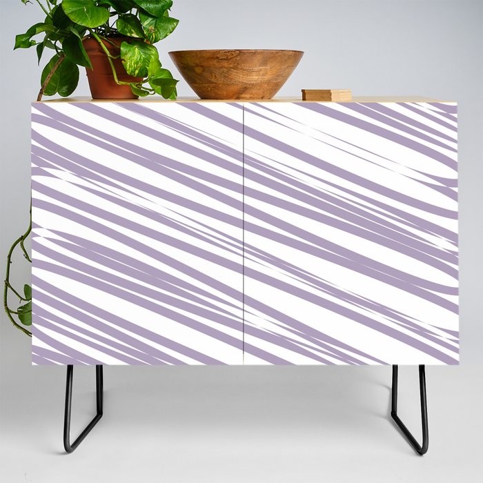 Light purple stripes background Credenza