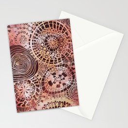 Urchin and Opihi party v3 batik look Stationery Card